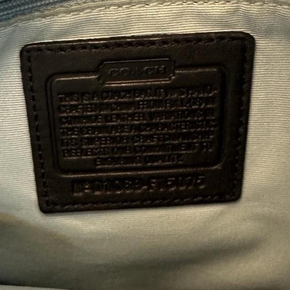Coach Dark Brown Leather Patch